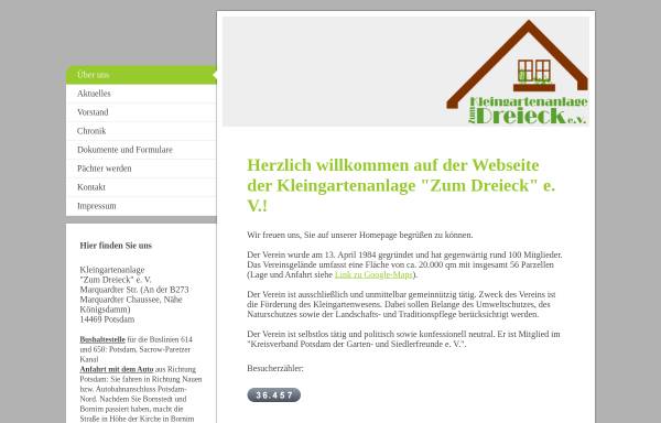Vorschau von www.vgs-zumdreieck.de, Kleingartenverein Zum Dreieck e.V.