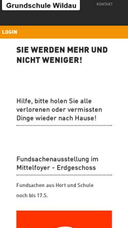 Vorschau der mobilen Webseite www.grundschule-wildau.de, Grundschule Wildau