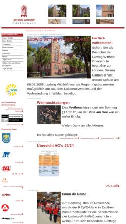 Vorschau der mobilen Webseite ludwig-witthoeft-oberschule.de, Ludwig Witthöft Oberschule