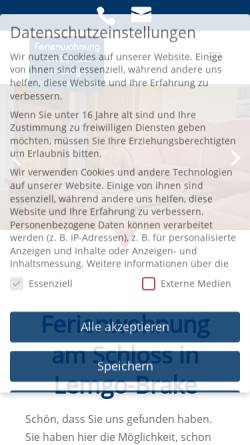 Vorschau der mobilen Webseite stephanides.de, Ferienwohnung Stephanides