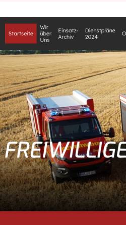Vorschau der mobilen Webseite www.feuerwehr-amtfriesack.de, Freiwillige Feuerwehr im Amt Friesack