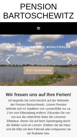 Vorschau der mobilen Webseite www.lenzenelbe.de, Lenzen Elbetalaue