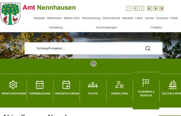 Vorschau von www.amt-nennhausen.de, Amt Nennhausen