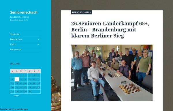 Vorschau von www.seniorenschach-brandenburg.de, Landessenioren-Schachverein Brandenburg e.V.