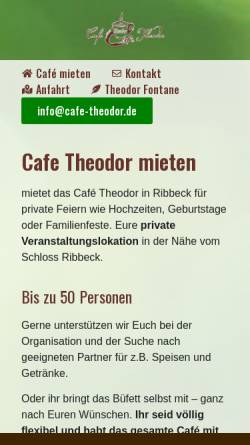 Vorschau der mobilen Webseite cafe-theodor.de, Cafe Theodor