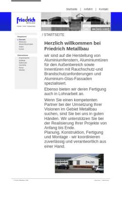 Vorschau der mobilen Webseite www.friedrichmetallbau.de, Friedrich Metallbau Hohenseefeld