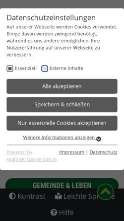 Vorschau der mobilen Webseite www.gemeinde-niedergoersdorf.de, Niedergörsdorf