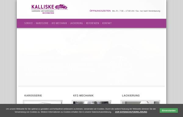 Vorschau von www.autoreparatur-kalliske.de, Eberhard Kalliske Karosserie- und Fahrzeugbau