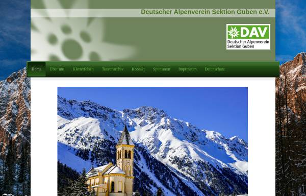 Vorschau von www.dav-guben.de, DAV-Sektion Guben