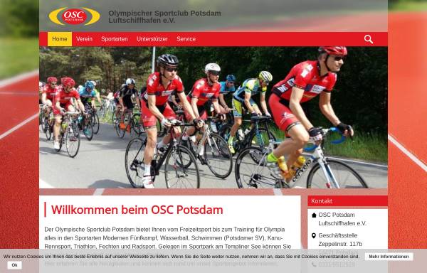 Vorschau von www.osc-potsdam.de, OSC Potsdam