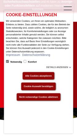 Vorschau der mobilen Webseite www.potsdamer-sport-union.de, Potsdamer Sport-Union 04 e.V.