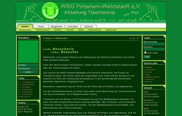 Vorschau von wsg-waldstadt.de, WSG Potsdam-Waldstadt e.V.