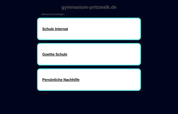 Vorschau von www.gymnasium-pritzwalk.de, Johann-Wolfgang-von-Goethe-Gymnasium