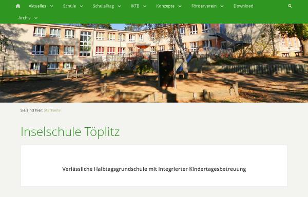 Vorschau von www.inselschule-toeplitz.eu, Inselschule Töplitz