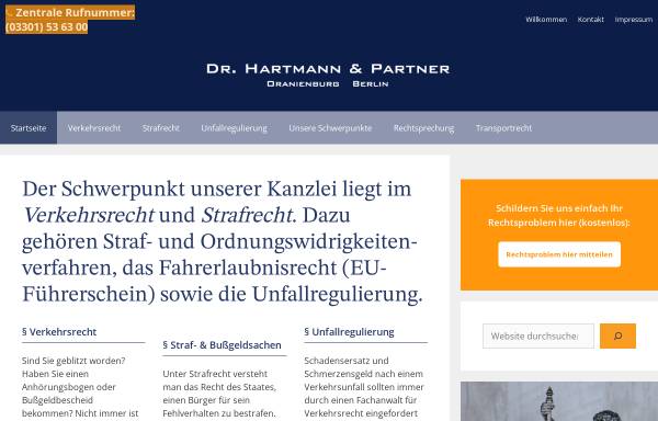 Vorschau von www.ra-hartmann.de, Rechtsanwalt Hartmann