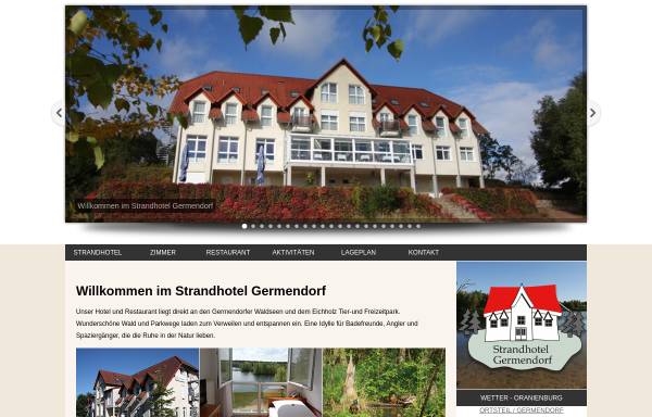 Vorschau von www.strandhotel-germendorf.de, Strandhotel Germendorf - Fam. Kosch & Weber GBR