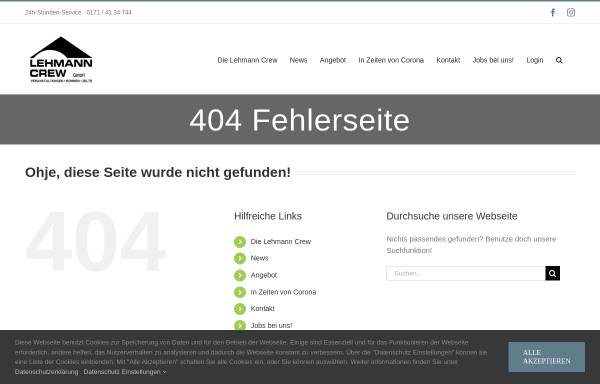 Vorschau von www.lehmann-crew.de, Lehmann Crew GmbH