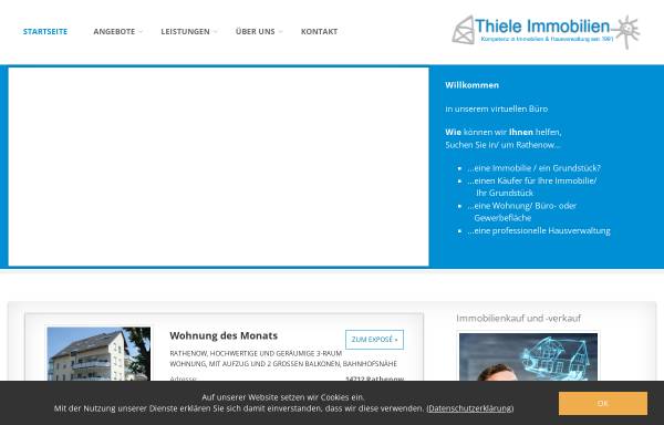 Vorschau von www.thiele-immobilien.com, Thiele-Immobilien