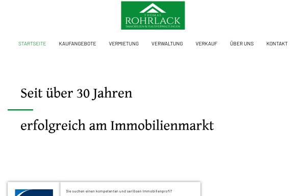 Vorschau von www.rohrlack-immobilien.de, Thomas Rorlack Immobilien und Hausverwaltung