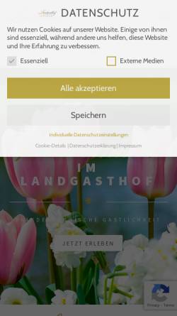 Vorschau der mobilen Webseite landgasthof.de, Landgasthof Zum Mühlenteich