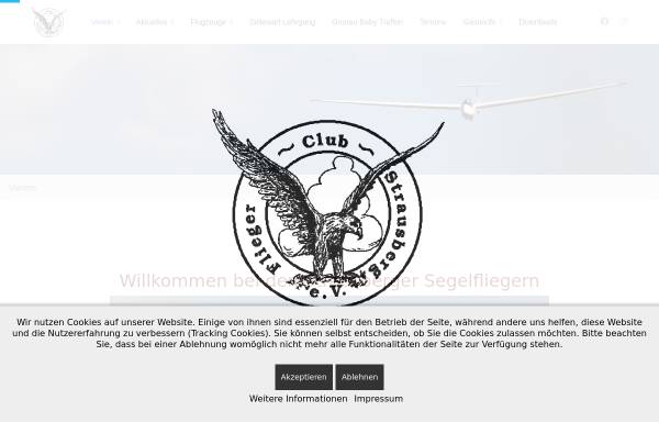 Vorschau von www.fliegerclub-strausberg.de, Flieger-Club Strausberg e.V.