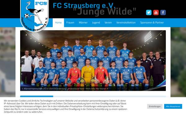 Vorschau von www.fc-strausberg.de, Fußballclub Strausberg e.V.