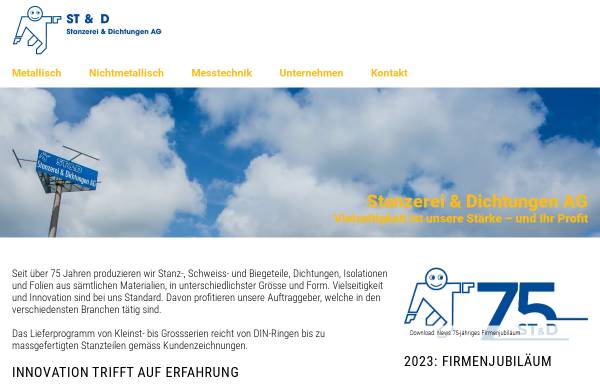 Vorschau von www.stanzi.ch, ST & D Stanzerei & Dichtungen AG