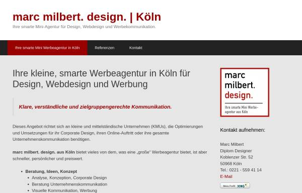 Vorschau von www.milbert.de, Marc Milbert Design