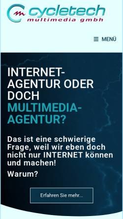 Vorschau der mobilen Webseite www.cycletech.de, Cycletech