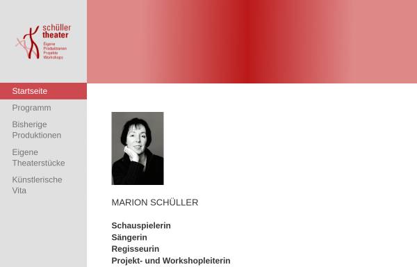 Vorschau von www.marion-schueller.de, Schüller Theater