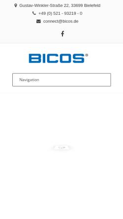 Vorschau der mobilen Webseite www.bicos.de, BICOS Computer GmbH