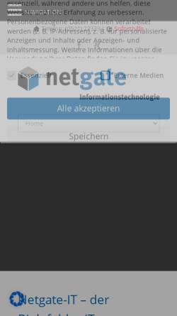 Vorschau der mobilen Webseite www.netgate-it.de, Netgate-IT - Andreas Herden