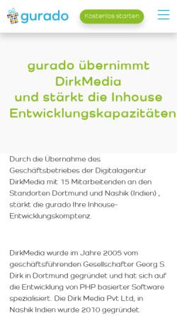 Vorschau der mobilen Webseite www.dirkmedia.de, Dirk Media