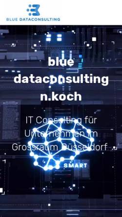 Vorschau der mobilen Webseite www.blue-net.de, Blue dataconsulting Nikoley Koch