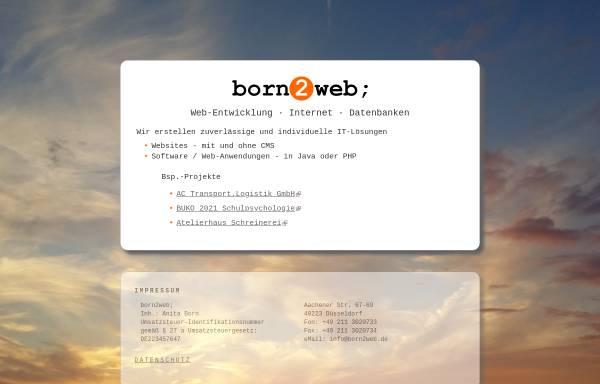 Vorschau von www.born2web.de, Born2web