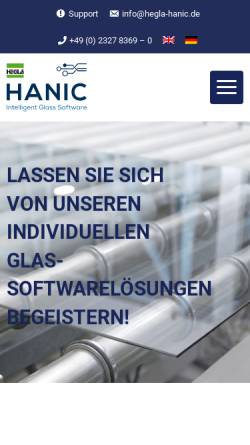 Vorschau der mobilen Webseite www.hanic.de, Hanic GmbH