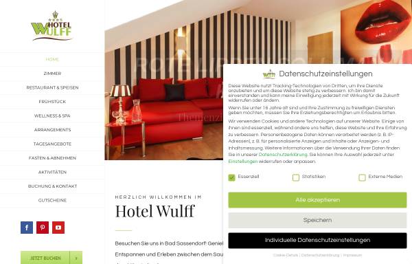 Vorschau von www.hotel-wulff.de, Hotel Wulff