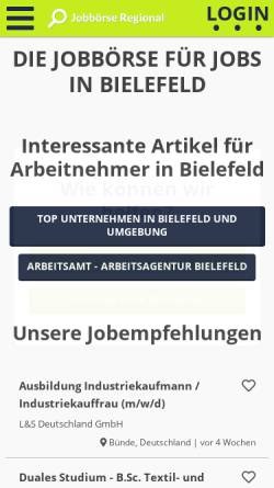 Vorschau der mobilen Webseite www.asbi.de, ASBI Berufskleidung, Inh. Anton Schasche