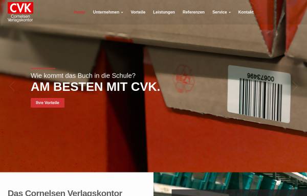 Vorschau von www.cvk.de, Cornelsen Verlagskontor GmbH & Co. KG