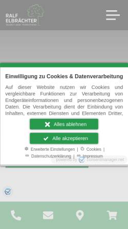 Vorschau der mobilen Webseite ralf-elbraechter.de, Ralf Elbrächter