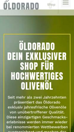 Vorschau der mobilen Webseite www.oeldorado.de, Öldorado