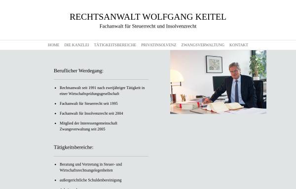 Wolfgang Keitel, Rechtsanwalt