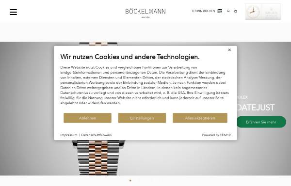 Vorschau von www.juwelier-boeckelmann.de, Fritz Böckelmann Wwe. Uhren und Optik, Einzelhandel und Werkstätten GmbH & Co. KG