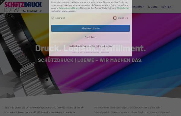 Vorschau von www.loewe-druck.de, Loewe Geschäftsdruck GmbH & Co. KG