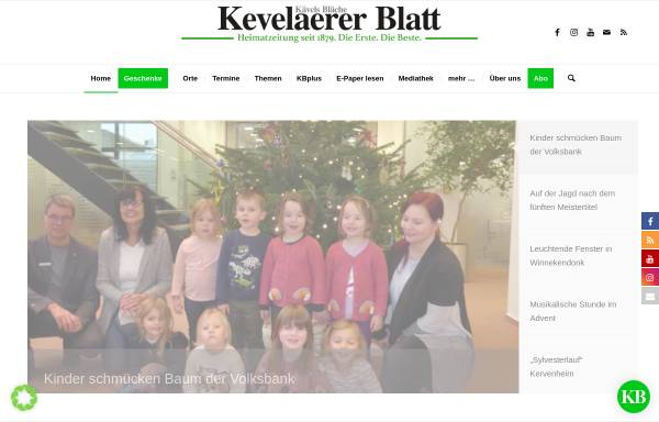 Vorschau von www.kevelaerer-blatt.de, Kevelaerer Blatt