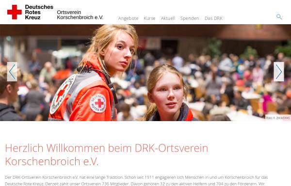 Vorschau von drkkorschenbroich.de, Deutsches Rotes Kreuz Ortsverein Korschenbroich e.V.