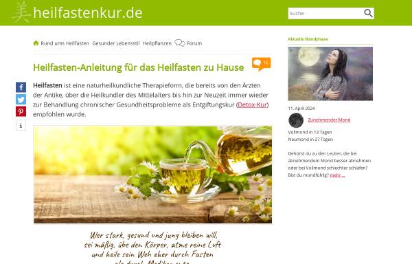 Vorschau von www.heilfastenkur.de, Heilfastenkur, Tonia Tünnissen-Hendricks