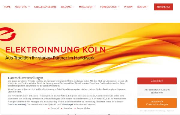 Vorschau von www.elektroinnungkoeln.de, Elektroinnung Köln