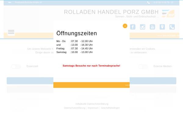 Vorschau von www.rhp-online.de, Rolladenhandel Porz GmbH