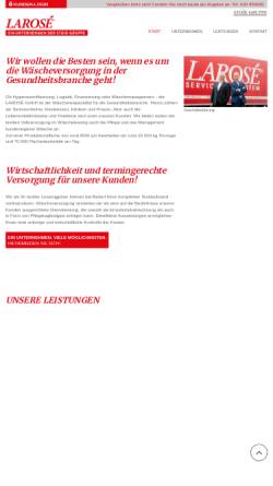 Vorschau der mobilen Webseite www.larose.de, LAROSÉ GmbH & Co. KG
